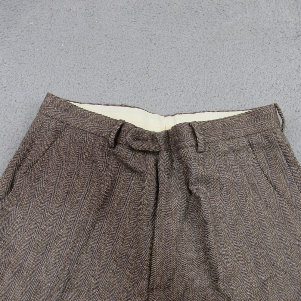 SSSSSSSSSSSSS Mens Brown Herringbone 100% Wool 2-Piece Suit Italy Size 38 26029 - Picture 8 of 15